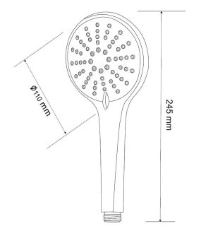 Лейка для душа ESKO SSP753 хром